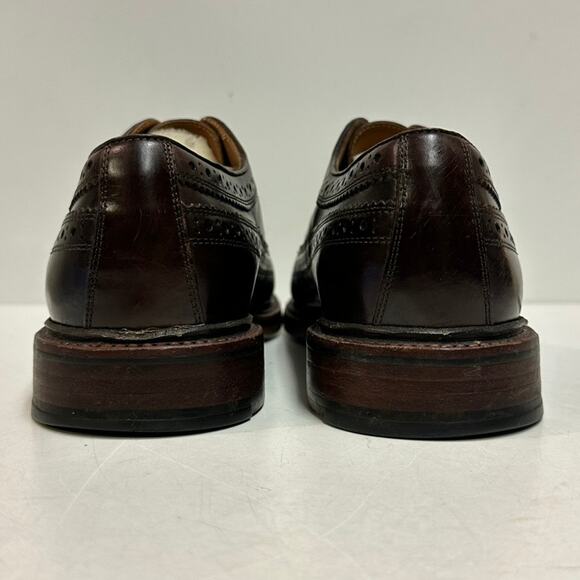 VERY GOOD Grant Stone x J. Crew Ludlow Longwing Wingtip Derby Brown Leather 10 main image 6